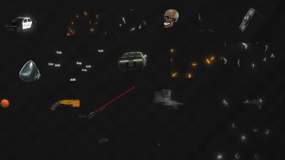 3D Overylays Objects Pack